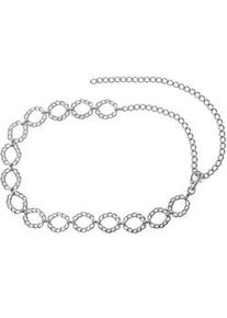 Ketteng&uuml;rtel "Klara", Damen, Gr. onesize, silber, Metall, Collezione Alessandro, G&uuml;rtel, mit ovalen Elementen aus Kettengliedern geformt