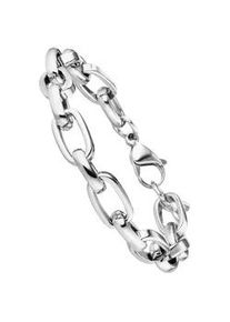 Armband Jobo "Statement", silber (edelstahlfarben), Armb&auml;nder, Damen, 22cm, Edelstahl, Armband, Edelstahl 22 cm