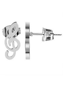 Adelia&acute;s Paar Ohrh&auml;nger ADELIA ́S "Damen Ohrstecker aus poliertem Edelstahl", silber, Ohrringe, Damen, Damen, Edelstahl