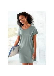 Bigshirt Vivance DREAMS, Damen, Gr. 32/34, gr&uuml;n, Single Jersey, Obermaterial: 100% Baumwolle, Basic, bequem mini, Rundhals, Shirts, mit Frontdruck