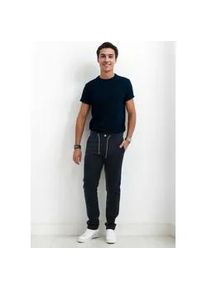 Stoffhose INDICODE "Inboris", Herren, Gr. Gr&ouml;&szlig;e M - Gr. M, Normalgr&ouml;&szlig;en, blau (navy), 55% Leinen, 45% Baumwolle, Hosen Stoffhose, mit innen liegendem Kordelzug