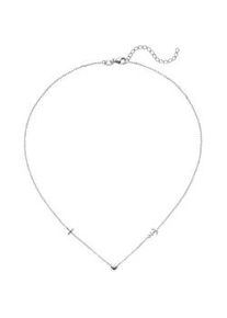 Collier Jobo "Glaube Liebe Hoffnung", silber (silber 925), Halsketten, Damen, Silber 925 (Sterlingsilber), L: 43, Collier, 925 Silber 43 cm
