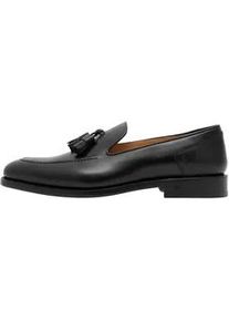 Loafer Henry Stevens "Marshall TL", Herren, Gr. 44, schwarz, Leder, Schuhe Loafer