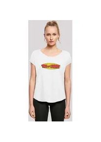 T-Shirt F4NT4STIC "Tom and Jerry TV Serie Inline", Damen, Gr. S, wei&szlig;, Obermaterial: 100% Baumwolle, regular fit, Rundhals, ohne B&uuml;ndchen, Shirts T-Shirt, Damen,Premium Merch,Lang,Longshirt,Bedruckt