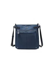 Umh&auml;ngetasche "Styler", Damen, Gr. B/H/T: 29cm x 28cm x 13cm onesize, blau, Kunstfaser, Collezione Alessandro, Taschen Umh&auml;ngetasche, aus hochwertigem Nylon