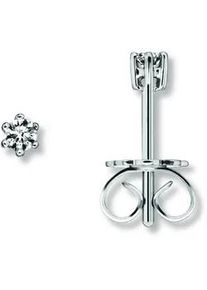 Paar Ohrh&auml;nger ONE ELEMENT "0.2 ct Diamant Brillant Ohrringe Ohrstecker aus 585 Wei&szlig;gold", silber, Ohrringe, Damen, Damen, 0,2, Diamanten Gold Wei&szlig;gold 585, Diamanten, Gold, Wei&szlig;gold 585, Zeitlos & stilvoll &ndash; fein gefasste Diamantdetails mit nat&uuml;rlicher Brillanz
