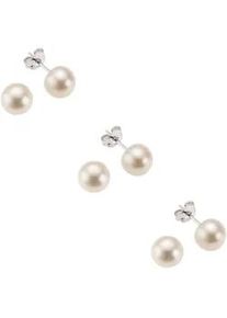 Paar Ohrstecker Vivance "925 Silber rhodiniert S&uuml;&szlig;wasserzuchtperlen wei&szlig; 4mm", wei&szlig; (wei&szlig;, wei&szlig;), Ohrringe, Damen, one-size, Silber 925 (Sterlingsilber)