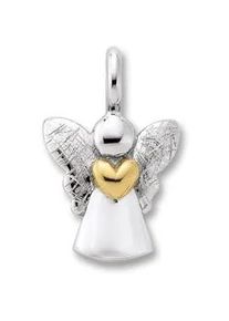 Kette mit Anh&auml;nger ONE ELEMENT "Schmuckset - Set mit Halskette Engel Anh&auml;nger aus 925 Silber", silber, Halsketten, M&auml;dchen, Silber 925 (Sterlingsilber), Feine Gestaltung &ndash; ein Sinnbild mit ruhiger Eleganz