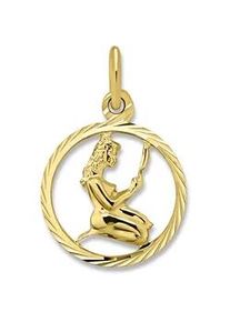 Sternzeichenanh&auml;nger ONE ELEMENT "Jungfrau Sternzeichen Anh&auml;nger aus 333 Gelbgold", gold, Schmuckanh&auml;nger, Damen, Jungfrau, Gelbgold 333 Gold, Gelbgold 333, Gold, Sinnbild Ihrer Pers&ouml;nlichkeit &ndash; eine sch&ouml;ne Idee zum Verschenken