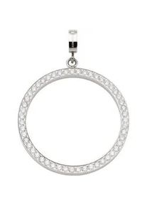 Charm-Einh&auml;nger Leonardo "Anh&auml;nger Elin Clip&Mix", silber (edelstahlfarben, kristallwei&szlig;, kristallwei&szlig;), Charms, Damen, Edelstahl, mit Zirkonia (synth.)