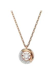 Kette mit Anh&auml;nger Swarovski "Schmuck Geschenk Halskette Dextera", wei&szlig; (ros&eacute;goldfarben, metallfarben, kristallwei&szlig;), Halsketten, Damen, Metall, L: 45, mit Swarovski Zirkonia (synth.)