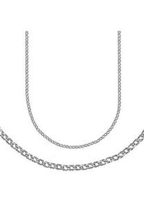 Collierkettchen Firetti "Schmuck Geschenk Silber 925 Fantasiekettengliederung 4,4 mm breit" Gr. 42, silber (silberfarben), Halsketten, Damen, 42, Silber 925 (Sterlingsilber), B: 4,4mm, Made in Germany, B:4,4mm