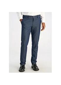 Anzughose LINDBERGH "Anzughose Modern Fit", Herren, Gr. 56, blau (blau mel), Obermaterial: 62% Polyester, 32% Viskose, 6% Elasthan; Futter: 98% Polyester, 2% Elasthan, normal, Hosen Anzughose