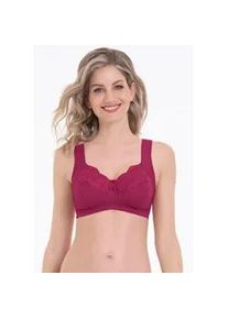 Entlastungs-BH Anita SINCE 1886 "Orely", Damen, Gr. 80, Cup E, rot (cherry rot), Obermaterial: 93% Polyamid, 7% Elasthan, unifarben, BHs Entlastungs-BH, mit Spitze, dreigeteilte Cups, verstellbare Tr&auml;ger, feminin