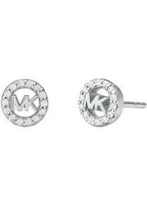Paar Ohrstecker Michael Kors "Schmuck Geschenk Silber 925 Ohrringe PREMIUM", silber (silberfarben, kristallwei&szlig;, kristallwei&szlig;), Ohrringe, Damen, 6,5mm, Silber 925 (Sterlingsilber), mit Zirkonia (synth.)