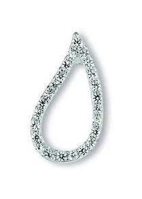 Kettenanh&auml;nger ONE ELEMENT "Zirkonia Anh&auml;nger aus 925 Silber", silber, Schmuckanh&auml;nger, Damen, mit Zirkonia, Silber 925 (Sterlingsilber), Kettenanh&auml;nger, Ihr pers&ouml;nliches Symbol &ndash; liebevoll gearbeitet f&uuml;r jeden Tag