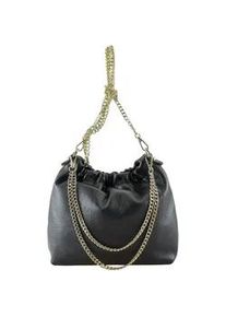 Umh&auml;ngetasche "Chicca", Damen, Gr. B/H/T: 25cm x 23cm x 9cm onesize, schwarz, Leder, Collezione Alessandro, Taschen Umh&auml;ngetasche, aus echtem Leder, Umh&auml;ngebeutel