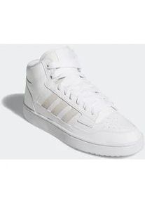 Sneaker Adidas SPORTSWEAR "RAPID COURT MID", Herren, Gr. 44,5, wei&szlig; (cloud wei&szlig;, core wei&szlig;, cloud wei&szlig;), Leder, Synthetik, Schuhe Sneaker