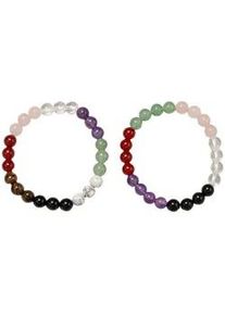 Armband Set Firetti "Schmuck Multipack Geschenk Armschmuck Armkette Edelstein Perlen", rot (rot, gr&uuml;n, rosa, kristallwei&szlig;, schwarz, lila, wei&szlig;, gr&uuml;n, lila, kristallwei&szlig;, rosa, rot, braun, schwarz, rot, gr&uuml;n, rosa, kristallwei&szlig;, schwarz, lila, wei&szlig;, gr&uuml;n, lila, kristallwei&szlig;, rosa, rot, braun, schwarz), Armb&auml;nder, Damen, 18,5cm, Materialmix, Made in Germany - mit Edelsteinen