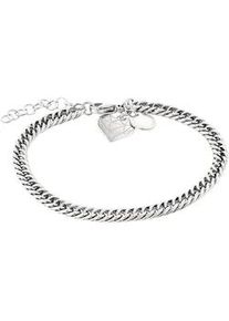 Armband Liebeskind Berlin "Schmuck Geschenk Edelstahl Armkette Herz", silber (silberfarben), Armb&auml;nder, Damen, 21cm, Edelstahl, Armband