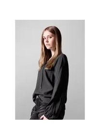 Tunika STREET ONE STUDIO, Damen, Gr. 34, schwarz, Web, 100% Viskose, unifarben, normal, V-Ausschnitt, eng B&uuml;ndchen, Tuniken, aus softer Viskose