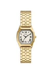 Quarzuhr Fossil "HARLOW", gold (goldfarben), Armbanduhren, Damen, Quarzuhr, Armbanduhr, Damenuhr, Edelstahlarmband, analog