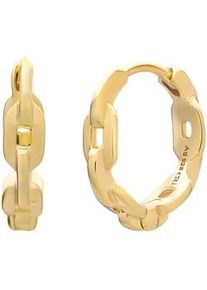 CAI Paar Ohrstecker CA&Iuml; "925 Sterling Silber gelb vergoldet Kettendesign", gelb, Ohrringe, Damen, one-size, Silber 925 (Sterlingsilber)