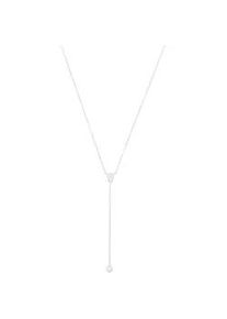 Y-Kette Amor "2039098", silber (silberfarben, kristallwei&szlig;), Halsketten, Damen, Silber 925 (Sterlingsilber), L: 46, mit Zirkonia (synth.)