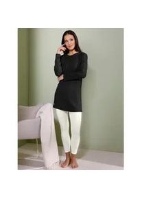 Langarmshirt CREATION L PREMIUM "Modal-Longshirt", Damen, Gr. 36/38, schwarz, 94% Modal, 6% Elasthan, unifarben, Shirts Langarmshirt