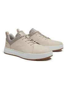 Sneaker Timberland "MAPLE GROVE LOW LACE UP SNEAKER", Herren, Gr. 45, nat nbk, Leder, Schuhe Sneaker, Winterschuhe, Sneakerboots, Winterboots