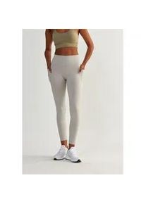 Trainingstights BESHAPED "Lift Me Up", Damen, Gr. S, US-Gr&ouml;&szlig;en, grau (hellgrau), 90% Nylon, 10% Elasthan, unifarben, lang, Hosen, mit atmungsaktiver Eigenschaft