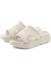 Pantolette Vivance, Damen, Gr. 39, beige, Obermaterial: 100% Textilmaterial. Decksohle: 100% Synthetik. Futter: 100% Textilmaterial. Laufsohle: 100% Synthetik, unifarben, Schuhe Pantolette, Mules, Sandale, offener Schuh mit modischer Chunky-Sohle VEGAN