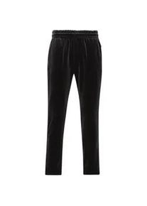 Jerseyhose TRIGEMA "TRIGEMA Nicki Hose mit praktischen Eingrifftaschen", Damen, Gr. 3XL, US-Gr&ouml;&szlig;en, schwarz, 80% Baumwolle, 20% Polyester, Basic, Hosen Jerseyhose