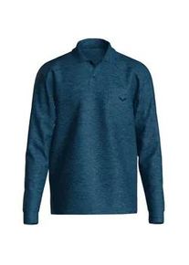 Poloshirt TRIGEMA "TRIGEMA Poloshirt mit Brusttasche", Damen, Gr. XXL, blau (jeans, melange), Piqu&eacute;, 100% Baumwolle, Basic, ohne Ausschnitt, Shirts