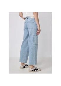 Comfort-fit-Jeans STREET ONE STUDIO, Damen, Gr. 31, L&auml;nge 28, blau (light blau wash), Jeans, 92% Baumwolle, 7% Elastomultiester, 1% Elasthan, unifarben, kn&ouml;chelfrei, Jeans, Middle Waist