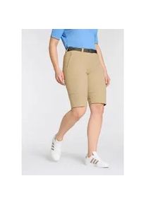 Bermudas Maier Sports "D GG Outdoorhose", Damen, Gr. 48, N-Gr, beige, Web, Obermaterial: 90% Polyamid, 10% Elasthan, unifarben, Hosen Bermudas