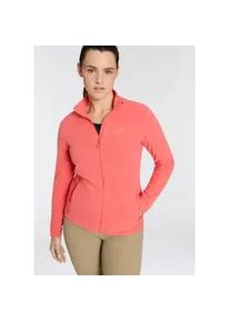 Fleecejacke Maier Sports "DA-MIDLAYERJACKE DENISE JACKET W", Damen, Gr. 46, pink, Fleece, Obermaterial: 100% Polyester, unifarben, hoch geschlossener Ausschnitt, eingesetzt eingefasste Kante, Jacken Fleecejacke, f&uuml;r Sport- und Outdoormode, aus pflegeleichtem Material