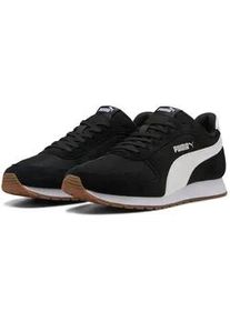Sneaker Puma "ST MILER", Damen, Gr. 41, Puma schwarz, Puma wei&szlig;, gum, Textil, Schuhe Sneaker, mit Mesh und Wildleder-Overlays, mit EVA-Zwischensohle