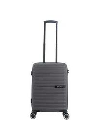 Koffer Saxoline "Fiesta", Gr. B/H/T: 36cm x 55cm x 20cm, grau, Polypropylen, unifarben, Koffer, Gefertigt aus Polypropylen Material