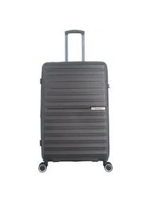 Koffer Saxoline "Resort", Damen, Gr. B/H/T: 48cm x 74cm x 31,5cm, grau (anthrazit), Polypropylen, Koffer, aus Polypropylen