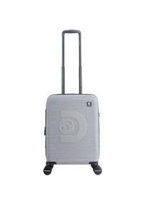 Koffer DISCOVERY "Eclipse", Damen, Gr. B/H/T: 36cm x 54,5cm x 21cm, grau (hellgrau), unifarben, Koffer, aus robustem ABS-Material