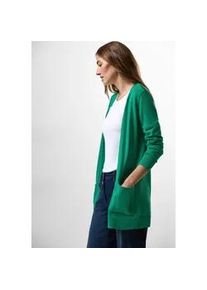 Cardigan Cecil, Damen, Gr. XS (36), gr&uuml;n (malachite gr&uuml;n), Web, 60% Baumwolle, 40% Viskose, unifarben, normal h&uuml;ftbedeckend, ohne Ausschnitt, B&uuml;ndchen, Strickjacken, Feinstrick
