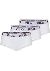 Retro Pants Fila "WOMAN CULOTTE", Damen, Gr. L, wei&szlig;, Obermaterial: 95% Baumwolle, 5% Elasthan, unifarben, k&ouml;rpernah, Unterhosen, elastischer Logobund