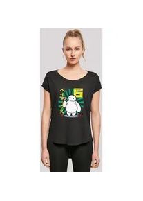 T-Shirt F4NT4STIC "Big Hero 6 Baymax Lollypop", Damen, Gr. XXL, schwarz, Obermaterial: 100% Baumwolle, regular fit, Rundhals, ohne B&uuml;ndchen, Shirts T-Shirt, Premium Qualit&auml;t