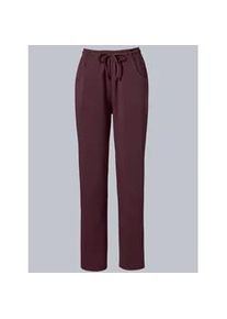 Jerseyhose Classic Basics, Damen, Gr. 46, Normalgr&ouml;&szlig;en, rot (burgund), 100% Baumwolle, unifarben, lang, Hosen Jerseyhose