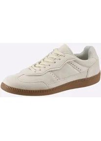 Sneaker Heine, Damen, Gr. 41, beige (sand), Synthetik, Schuhe Sneaker