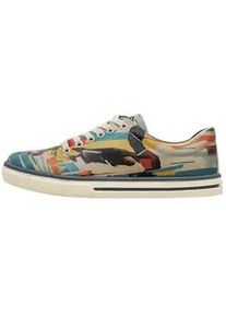 Sneaker DOGO "Classic Schn&uuml;rsneaker Goose Bumps Damen Sneaker", Damen, Gr. 36, Normalschaft, beige (natur), Lederimitat, Schuhe Sneaker, Handgefertigt