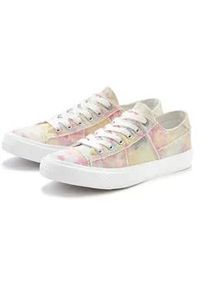 Sneaker ELBSAND "Schn&uuml;rschuh, Stoffschuhe, Textilschuhe, Turnschuh, Freizeitschuh", Damen, Gr. 37, bunt (batik), Obermaterial: 100% Textilmaterial. Decksohle: 100% Textilmaterial. Futter: 100% Textilmaterial. Laufsohle: 100% Synthetik, used, Schuhe Sneaker, Schn&uuml;rhalbschuh aus Textil in modernem Used-Look VEGAN