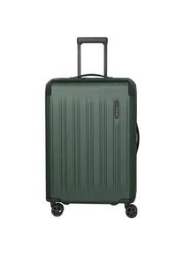 Hartschalen-Trolley Travelite "DYNAMIIC, verschiedene Gr&ouml;&szlig;en und Farben", Gr. B/H/T: 46cm x 66cm x 26cm 69 l, gr&uuml;n, ABS, unifarben mit Farbeins&auml;tzen, Koffer, Hartschalen-Koffer auch in XL ABS Volumenerweiterung bei S+/M/L