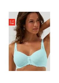 Minimizer-BH Nuance, Damen, Gr. 75, Cup E, blau (air), Mesh, Obermaterial: 86% Polyamid, 14% Elasthan, BHs Minimizer-BH, mit B&uuml;gel aus extraflachem Jacquardmaterial mit Schmetterlingsmotiv